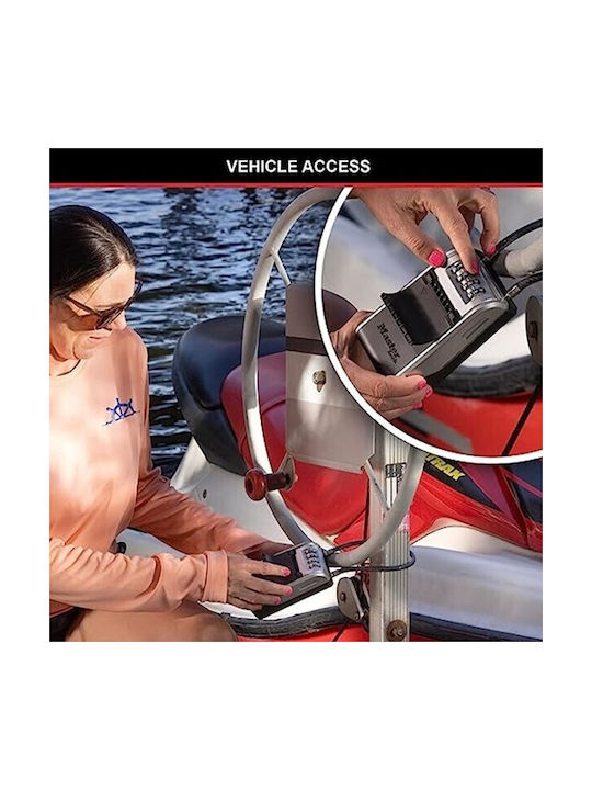 Master Lock 5482D Combination Key Holder with Horseshoe Metallic and Combination Dial 7.6x5.6x28.3cm