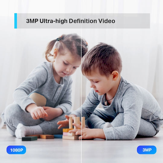 TP-LINK Tapo C210 v2 IP Surveillance Camera Wi-Fi Full HD+ 3MP with Two-Way Communication and Lens 2.4mm