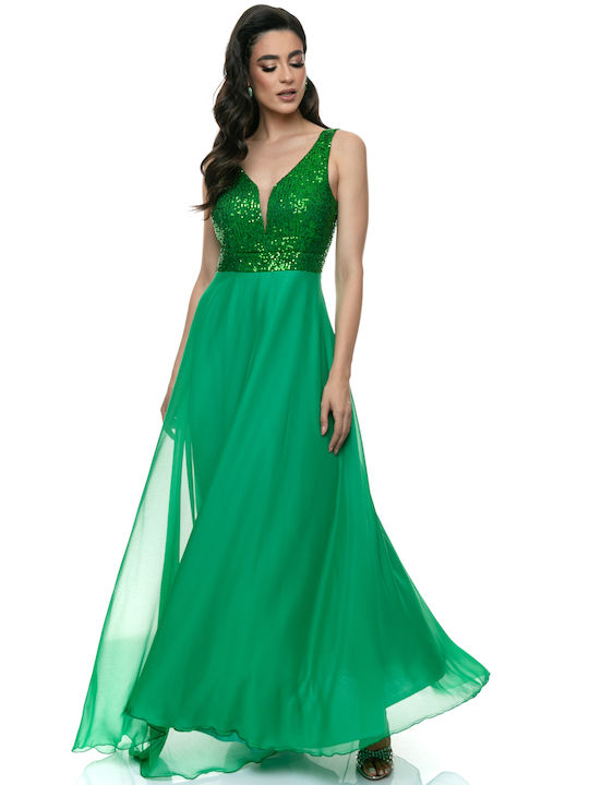 RichgirlBoudoir Summer Maxi Evening Dress Green