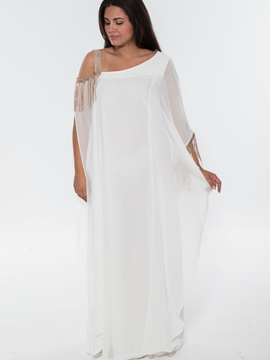 Siderati Summer Maxi Evening Dress White