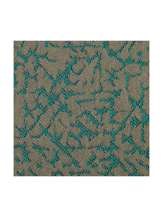 Aslanis Home Decorative Pillow Case Athos from 100% Cotton Turquoise / Beige 30x50cm.