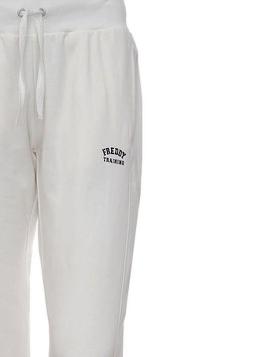 Freddy Damen-Sweatpants Jogger Weiß