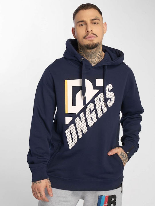 Dangerous Dngrs Herren Sweatshirt mit Kapuze Rot