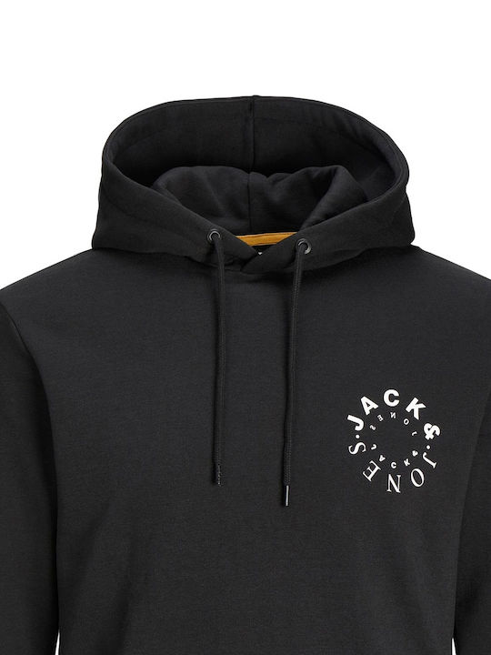 Jack & Jones Men's Sweatshirt with Hood Black