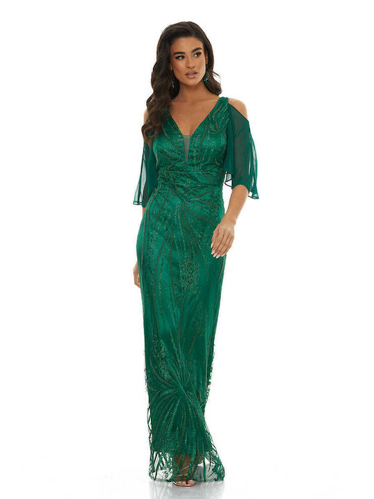 RichgirlBoudoir Maxi Dress for Wedding / Baptism Green