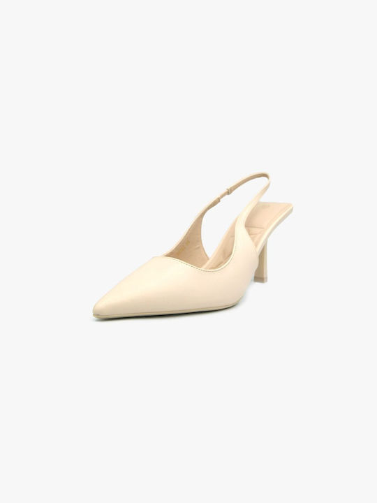 Joya Pointed Toe Beige Heels