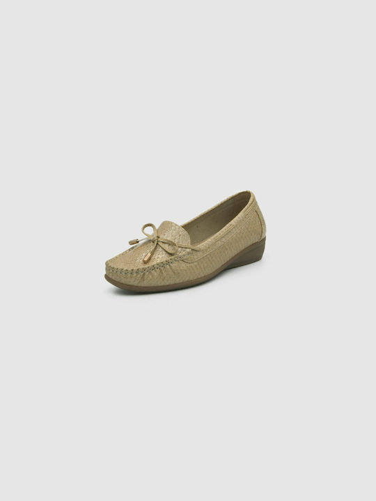 Joya Women's Moccasins in Beige Color