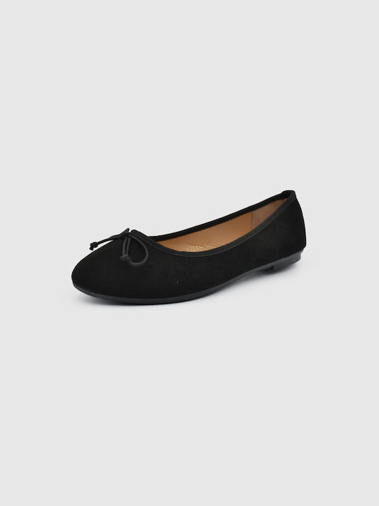 Joya Wildleder Damen Ballerinas in Schwarz Farbe