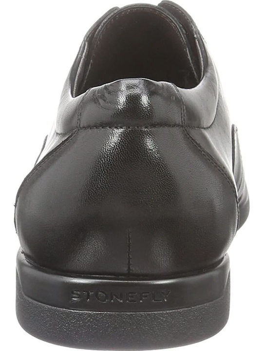 SMART 6 Leder Herren Freizeitschuhe Schwarz