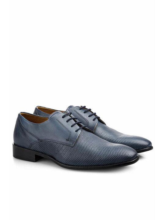 Giacomo Carlo Leder Herren Freizeitschuhe Anatomisch Blau