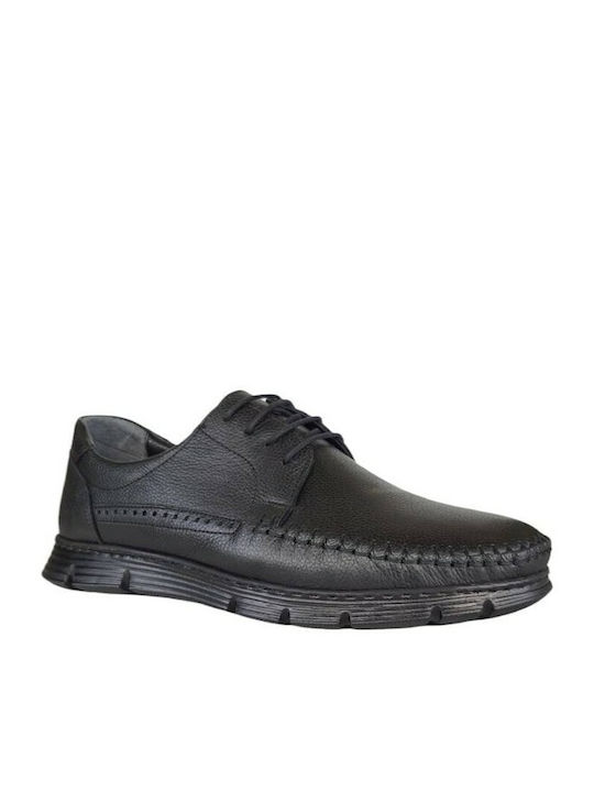 Il Mondo Men's Leather Casual Shoes Black