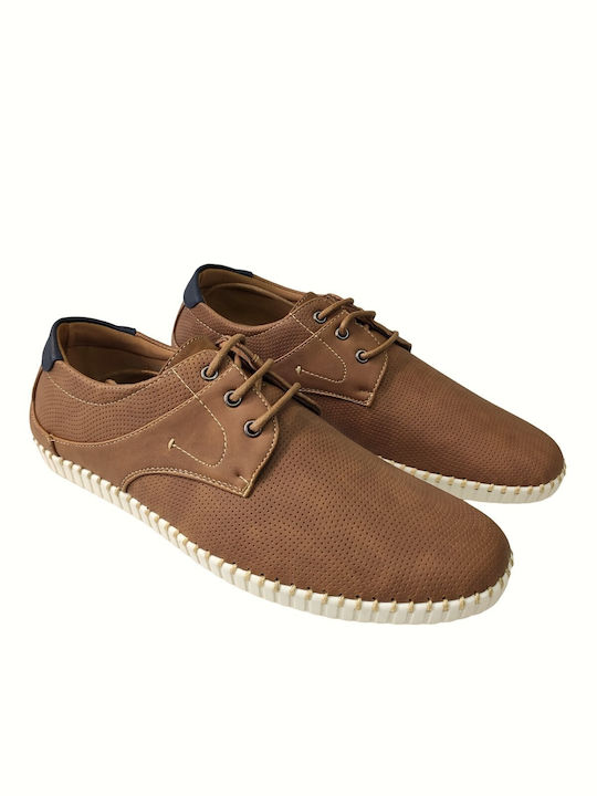 Cockers Men's Anatomic Leather Casual Shoes Tabac Brown