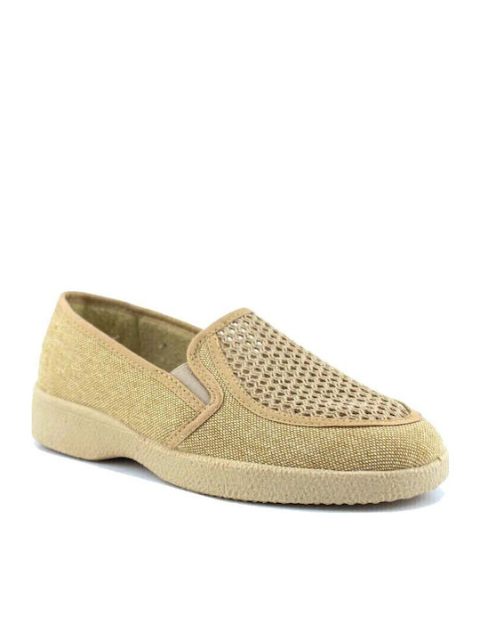Herren Slip-Ons Beige