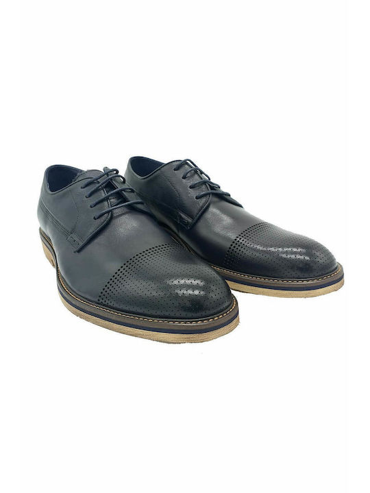 Privee Leder Herren Freizeitschuhe Blau