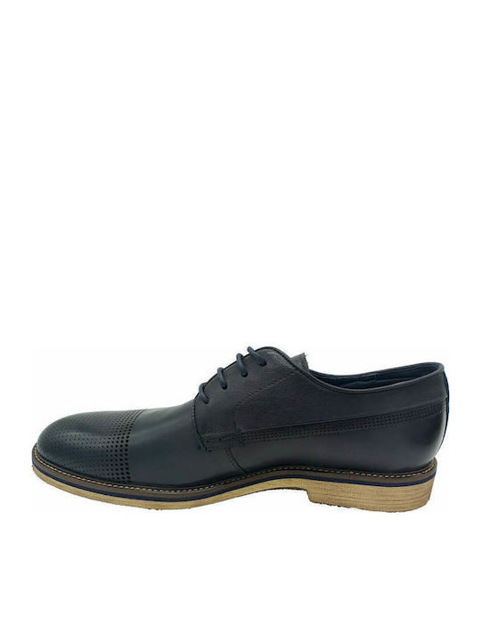 Men's Leather Casual Shoes Blue