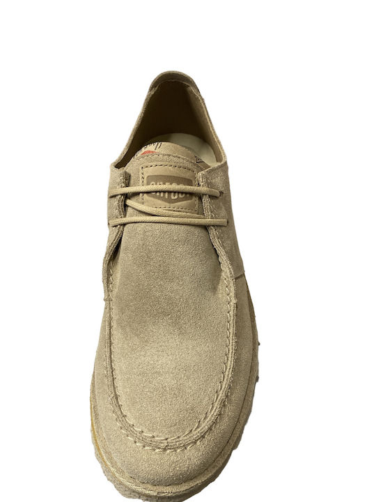 On Foot Men's Casual Shoes Beige .ΜΠΕΖ