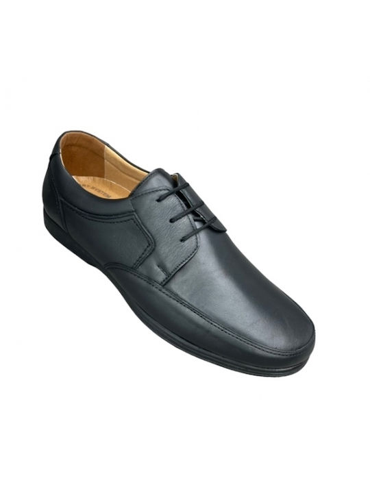 Smart Steps Men's Leather Casual Shoes Black