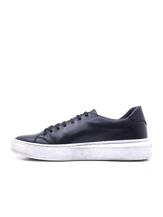 Leder Herren Freizeitschuhe Schwarz