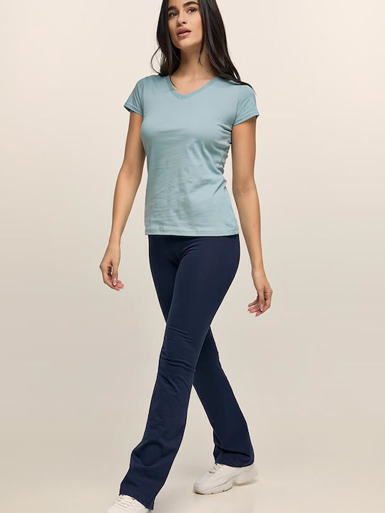 Jazz Pantaloni de Trening cu pantaloni evazati Albastru marin