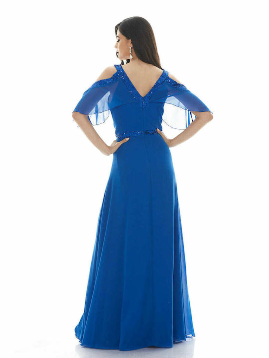 RichgirlBoudoir Maxi Kleid für Hochzeit / Taufe Blau