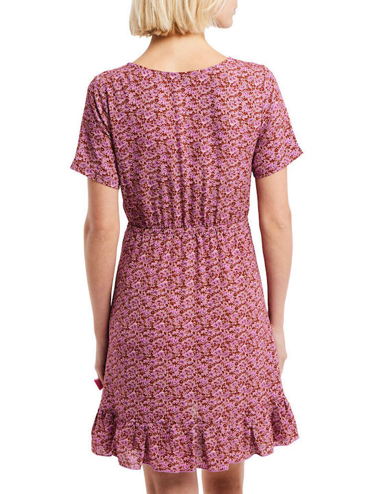 Protest Sommer Mini Kleid Rot