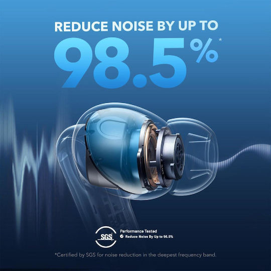 Soundcore by Anker Liberty 4 NC In-ear Bluetooth Handsfree Earphones with Sweat Resistance and Charging Case Black