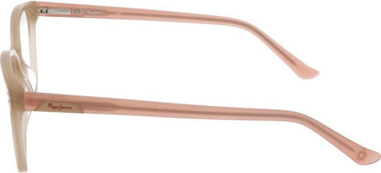 Pepe Jeans Kunststoff Brillenrahmen Beige PJ3415-C4