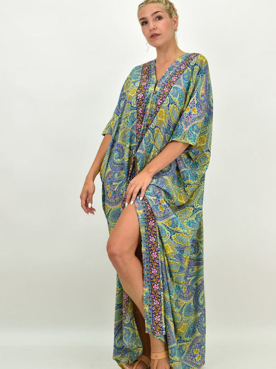 Potre Summer Maxi Shirt Dress Dress Green