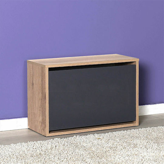 Step Wooden Shoe Organizer Sonoma / Anthracite 60x30x42cm
