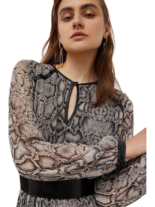 Rochie Midi Gri