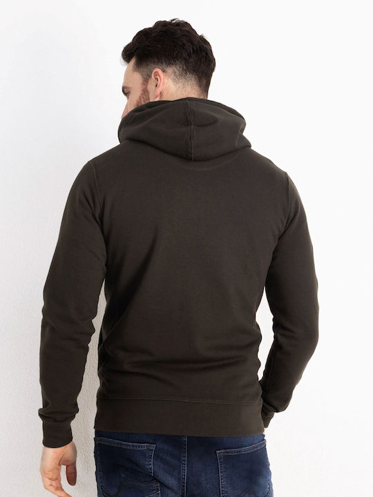 Petrol Industries Herren Sweatshirt Jacke mit Kapuze Grün