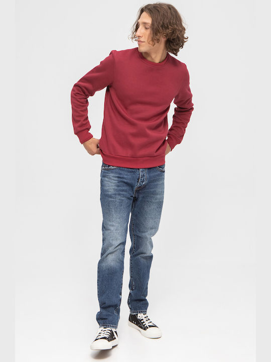 Aristoteli Bitsiani Herren Sweatshirt Burgundisch