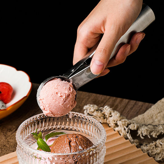 Лъжица за Сладолед с Механизъм от Неръждаема Стомана 18см