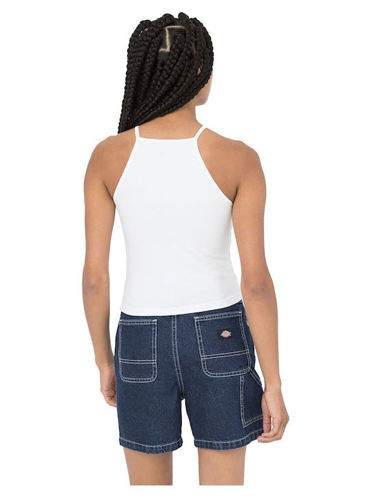 Chain Lake Women's Summer Blouse Cotton Sleeveless White