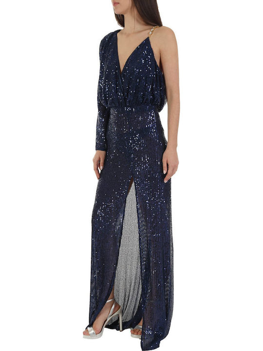 Rochie Maxi de Seară Albastră