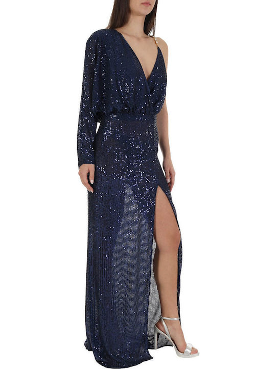 Rochie Maxi de Seară Albastră