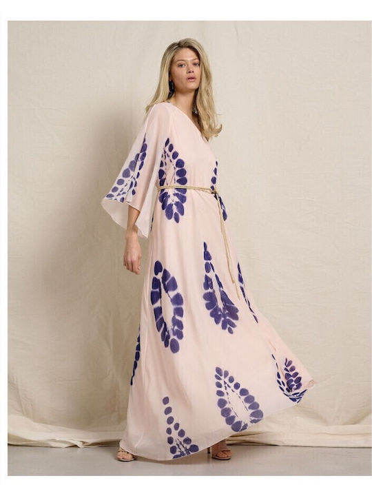 Summer Maxi Dress for Wedding and Christening Pink