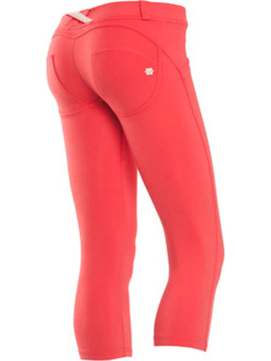 Freddy Damen Stoff Capri Hose Push Up Orange