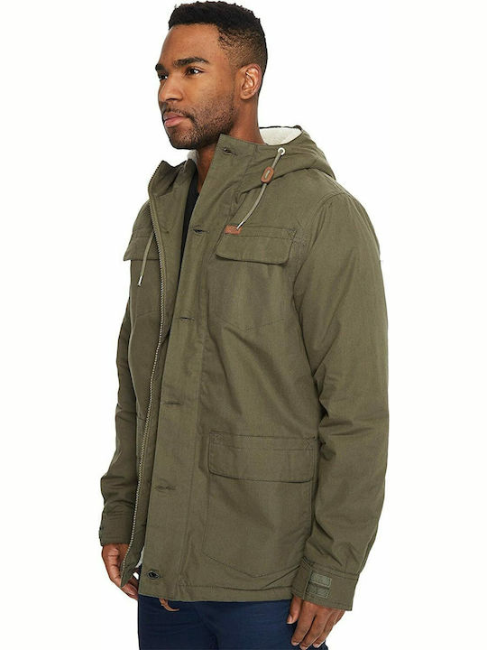 Globe Men's Winter Parka Jacket Khaki