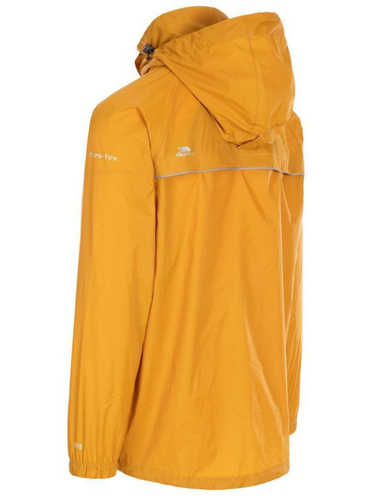 Trespass Qikpac Unisex Men's Winter Jacket Waterproof and Windproof Yellow