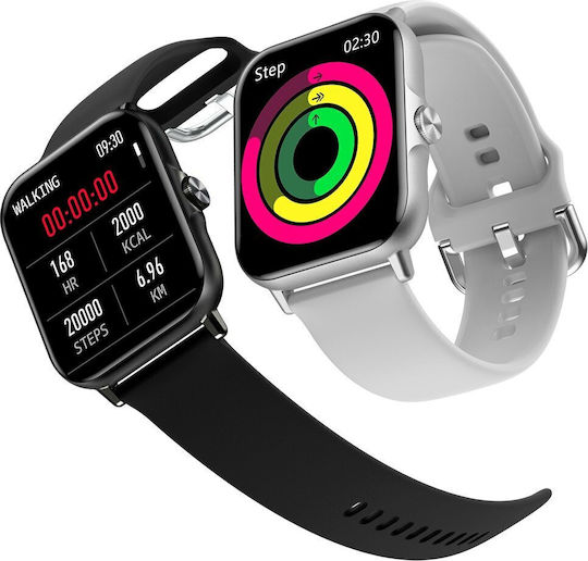 Microwear A01 Smartwatch (Argintiu)