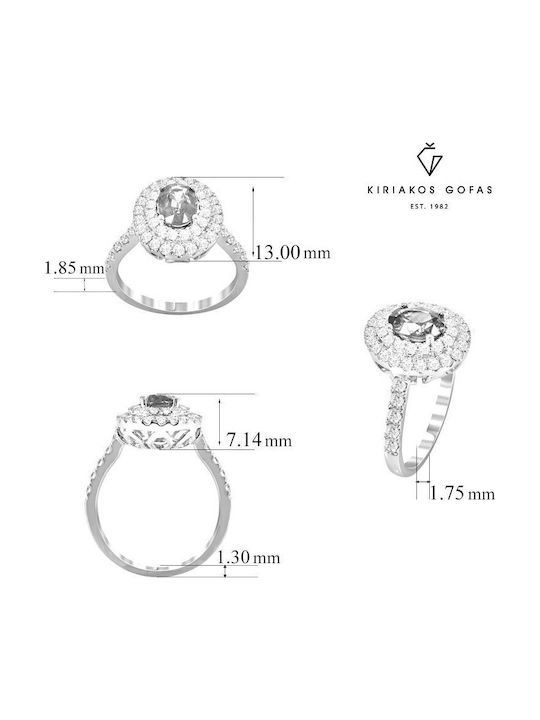 Kiriakos Gofas Single Stone with Diamond