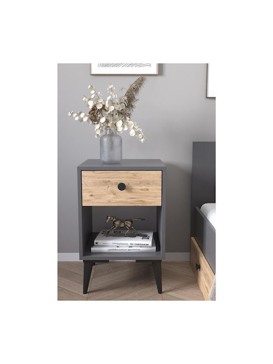 Amari Wooden Bedside Table 43x43x67.5cm