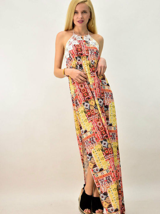 First Woman Summer Maxi Dress Yellow