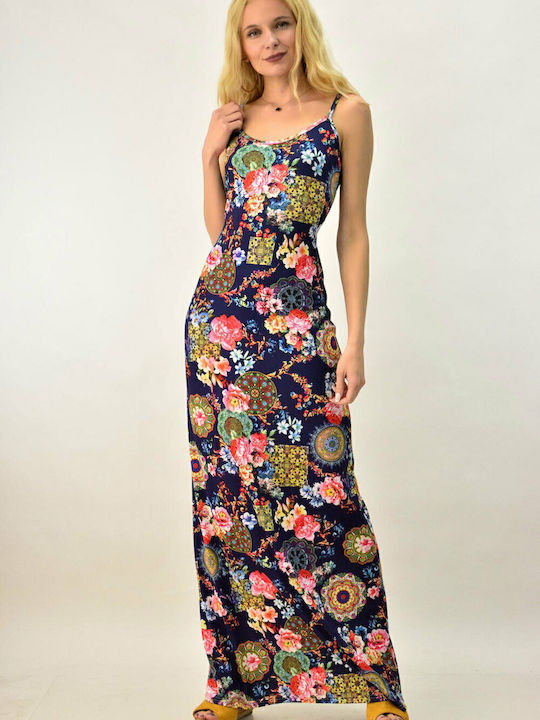 Summer Maxi Slip Dress Dress Blue