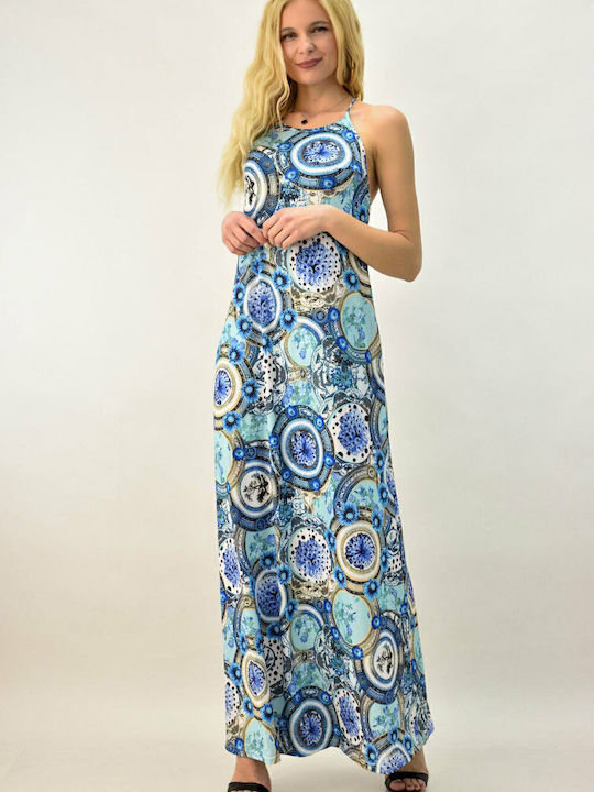 Sommer Maxi Kleid Hellblau