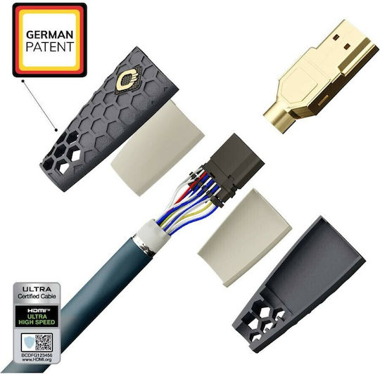 Oehlbach Flex Evolution HDMI 2.1 Ultra High Speed 48Gbps 4K 120Hz HDR VRR Kabel HDMI-Stecker - HDMI-Stecker 1m Schwarz
