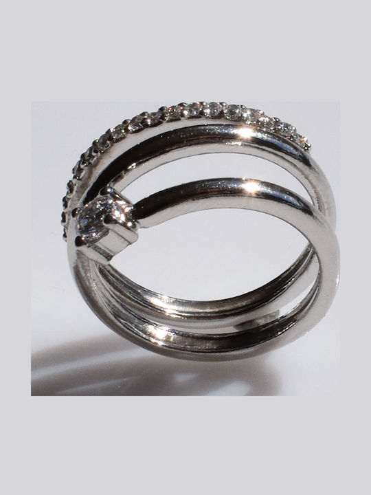 Bizoutaki Ring with Zircon made of Silver Bizoutaki Ring with Zircon made of Silver