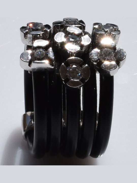 Bizoutaki Ring with Zircon made of Silver