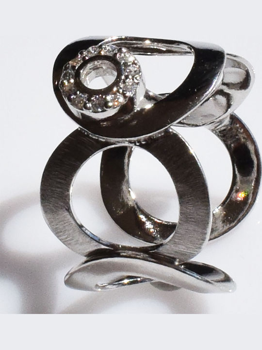 Bizoutaki Ring with Zircon made of Silver Bizoutaki Ring with Zircon made of Silver